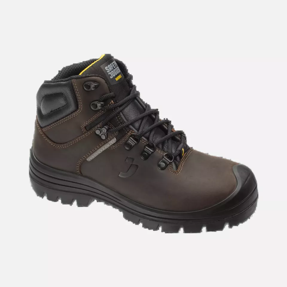 Safety Jogger VESUVIOS3M-DBN, VESUVIO S3 MID Safety shoes, dark brown, image 3, gallery thumbnail