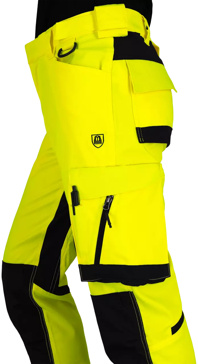 Safety Jogger SCUHVTROM-593, SCUTI HV M Arbeitshose, Gelb/Schwarz, image 7, gallery thumbnail