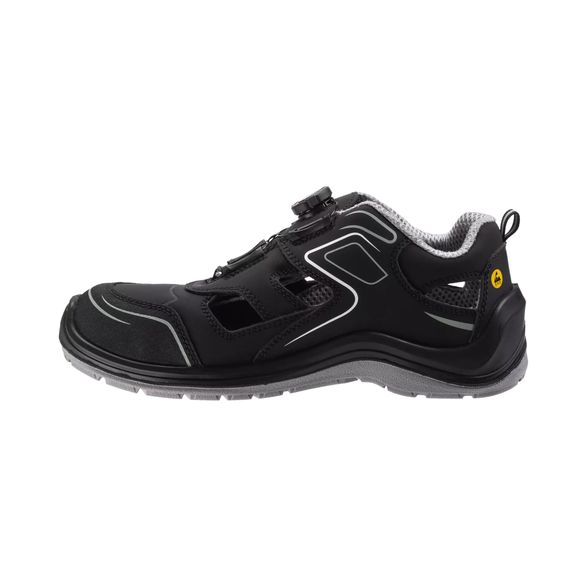 Safety Jogger FLOWS1PSTL-BLK, FLOW S1P SANDAL TLS Safety shoes, Black, image 2