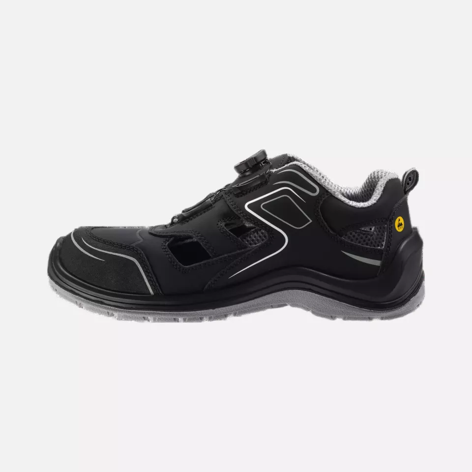 Safety Jogger FLOWS1PSTL-BLK, FLOW S1P SANDAL TLS Safety shoes, Black, image 2, gallery thumbnail