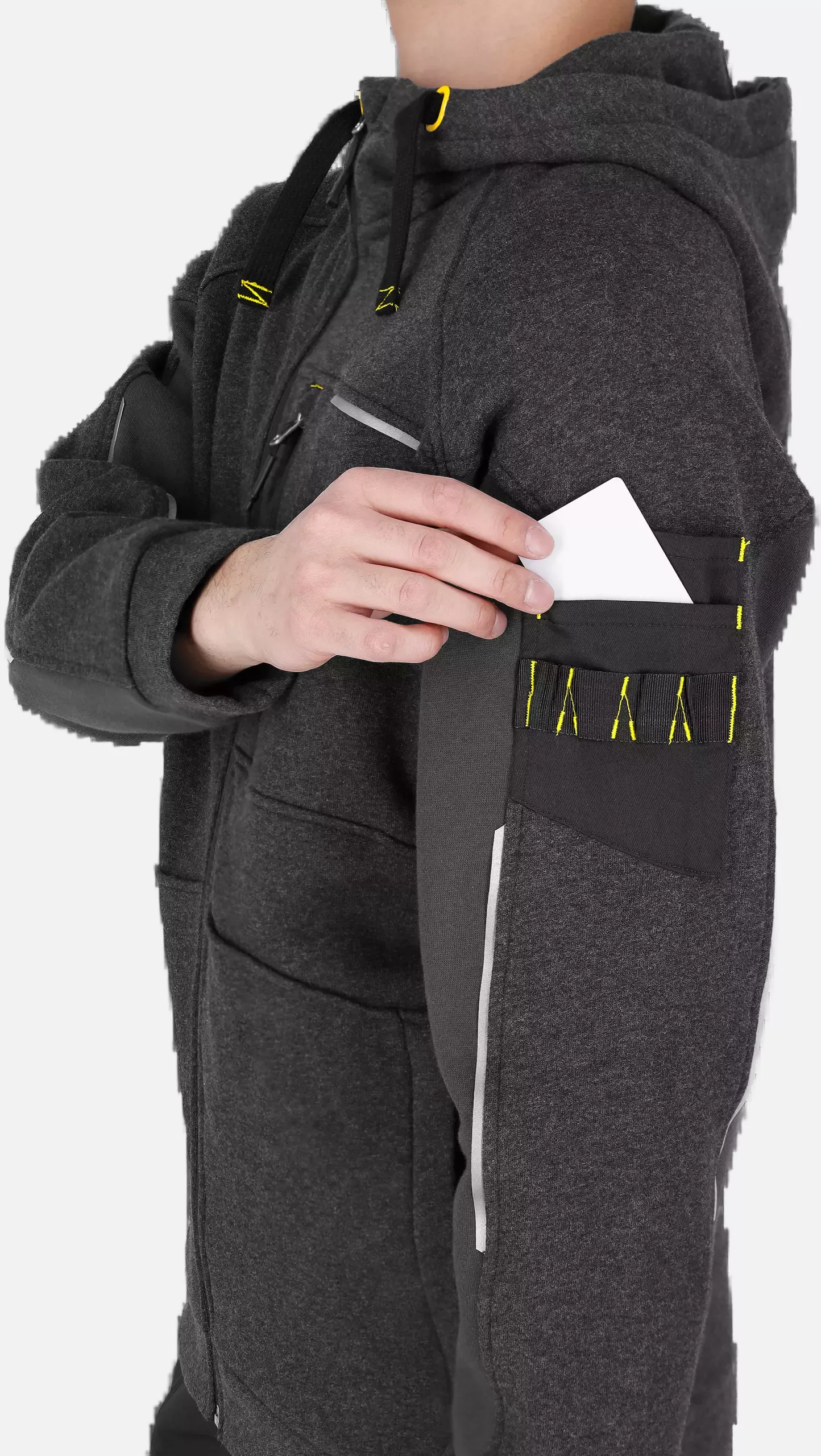 Safety Jogger DENHOODM-122, DENEB M Hoodies, Black/dark grey, image 6