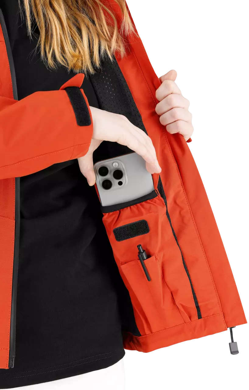 Safety Jogger KASRJACW-RED, KASAI Women's Rain jackets, Red, image 7, gallery thumbnail