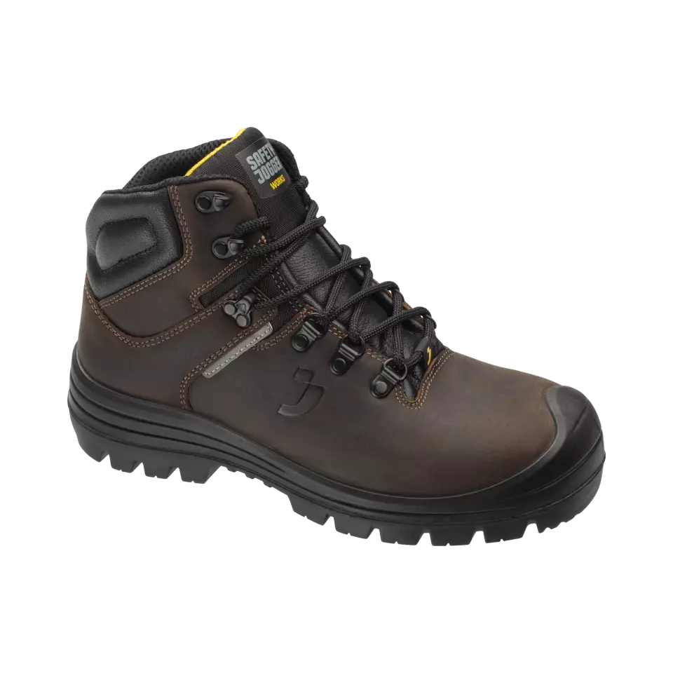 Safety Jogger VESUVIOS3M-DBN, VESUVIO S3 MID Safety shoes, dark brown, image 3, gallery thumbnail