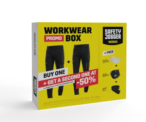 Safety Jogger WWBOXDENFS Work trousers, Black