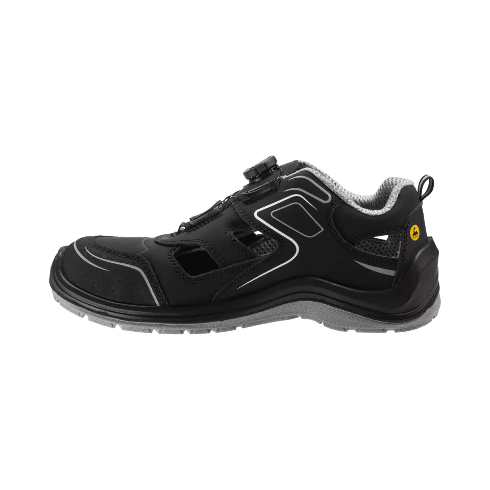Safety Jogger FLOWS1PSTL-BLK, FLOW S1P SANDAL TLS Safety shoes, Black, image 2, gallery thumbnail