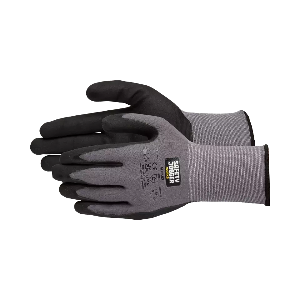 Safety Jogger ALLFLEX12P-174, ALLFLEX Gloves, Black, image 1, gallery thumbnail