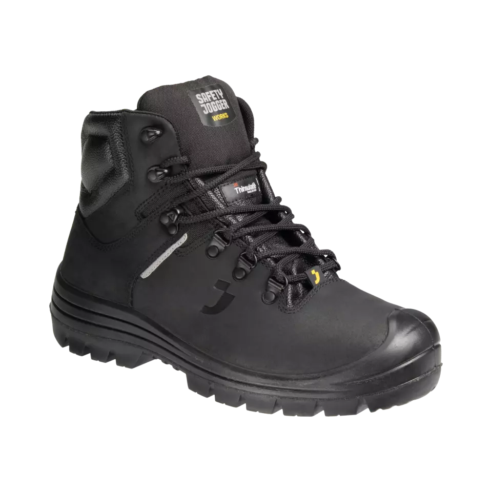 Safety Jogger VESUVWNTR-BLK, VESUVIO WINTER S3S Safety boots, Black, image 3, gallery thumbnail