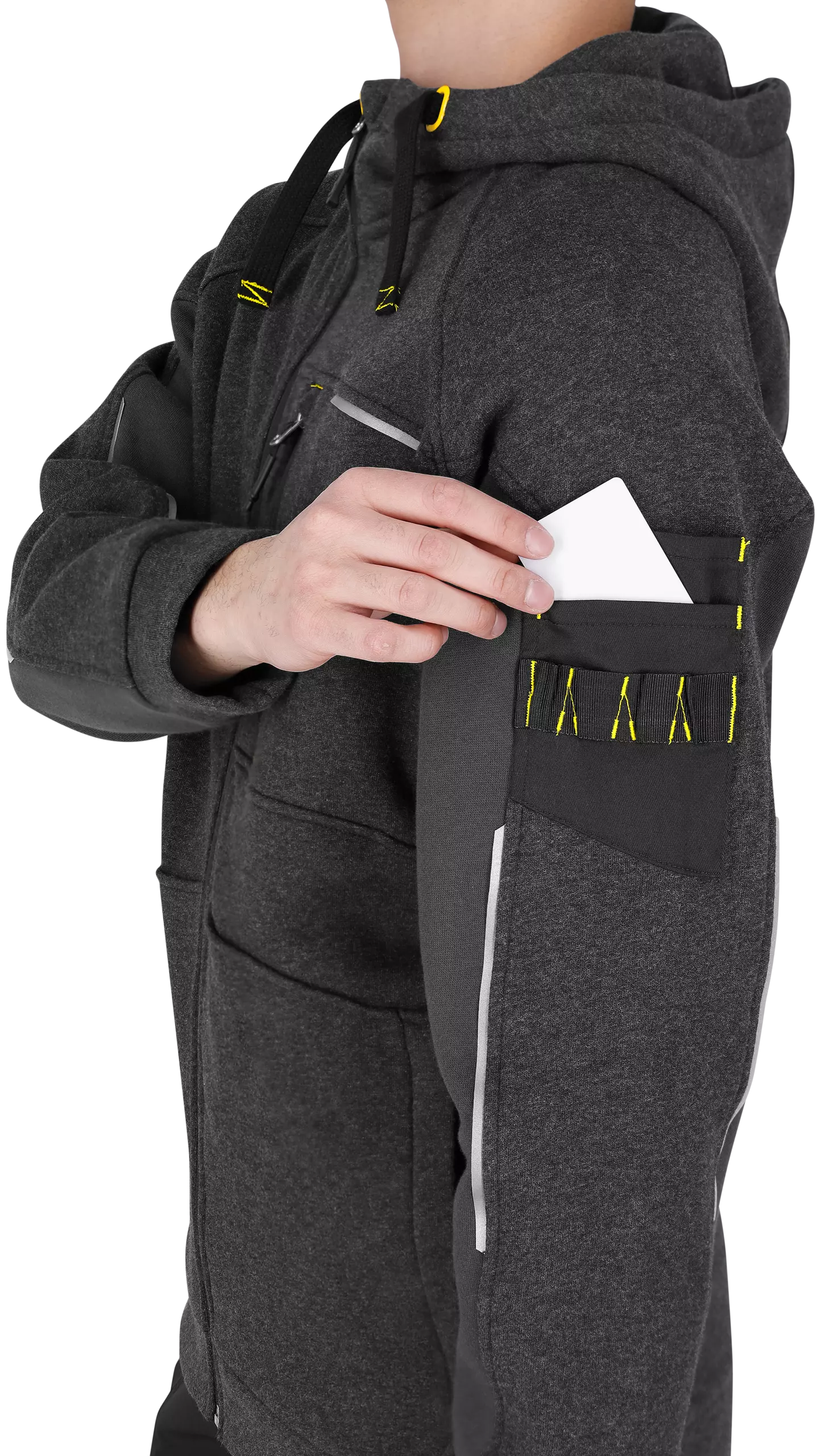 Safety Jogger DENHOODM-122, DENEB M Hoodies, Schwarz/Dunkelgrau, image 6