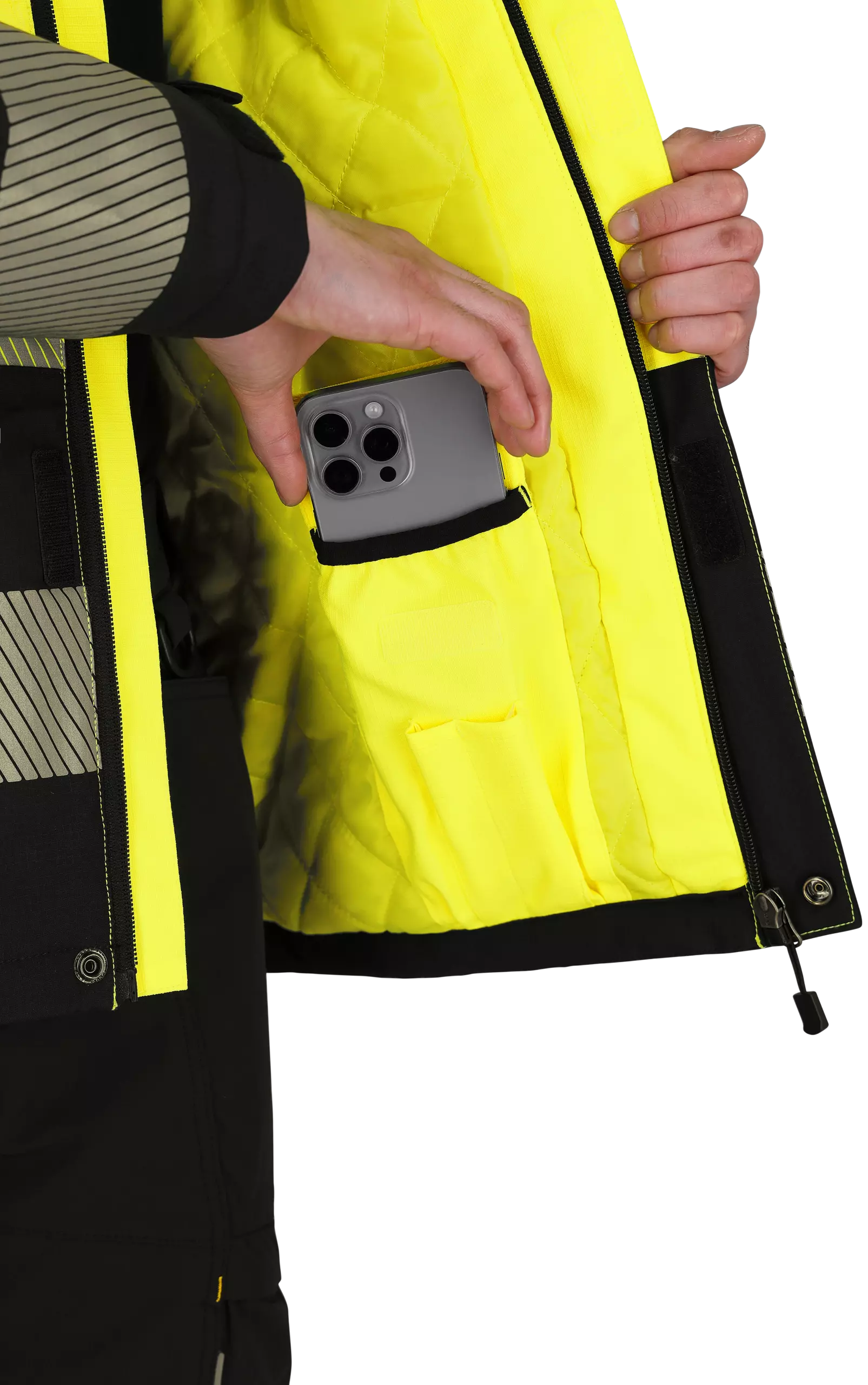 Safety Jogger SCUHVWJACM-593, SCUTI Men Winter jackets, Yellow/Black, image 7