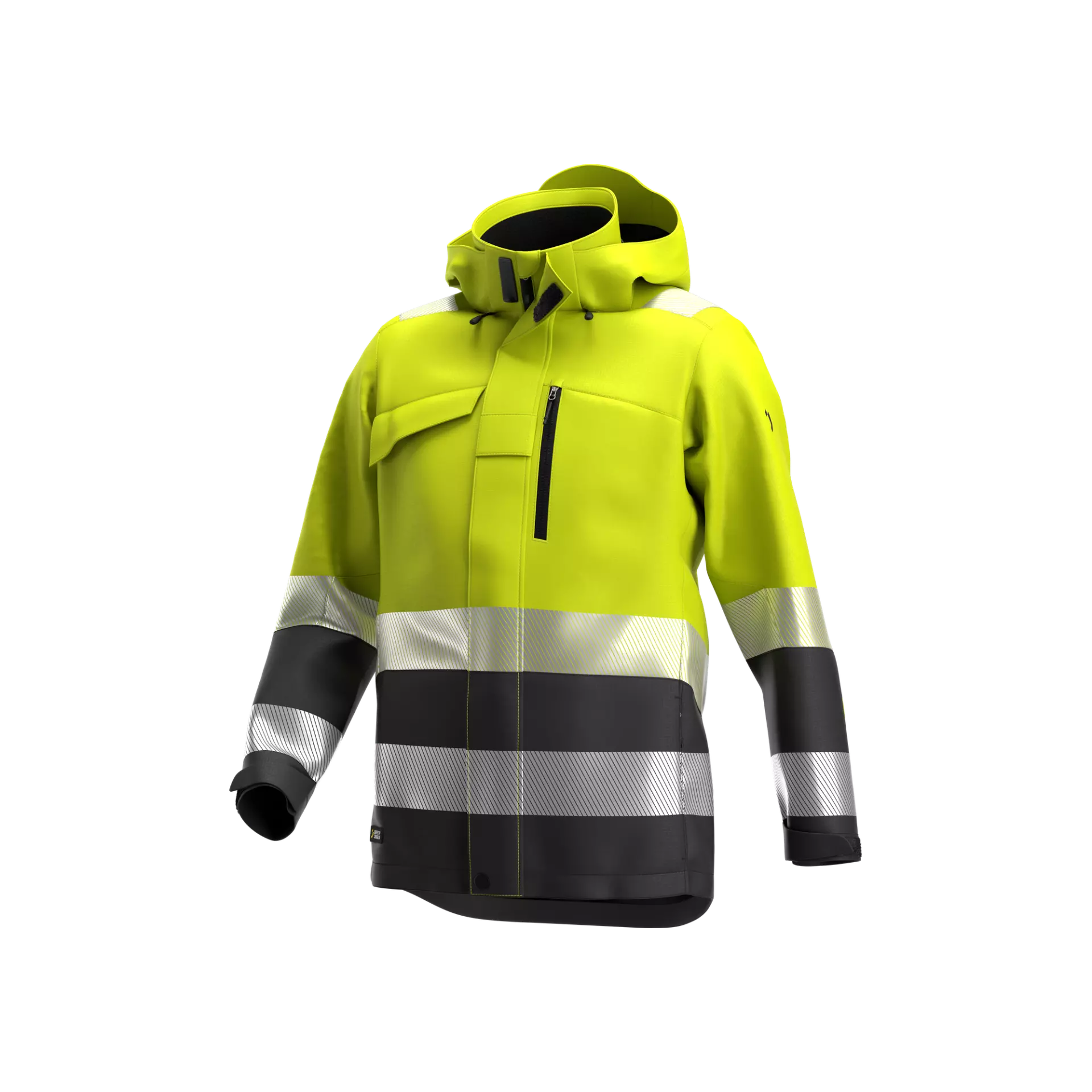 Safety Jogger SCUHVWJACM-334, SCUTI Men Winter jackets, Yellow/dark grey
