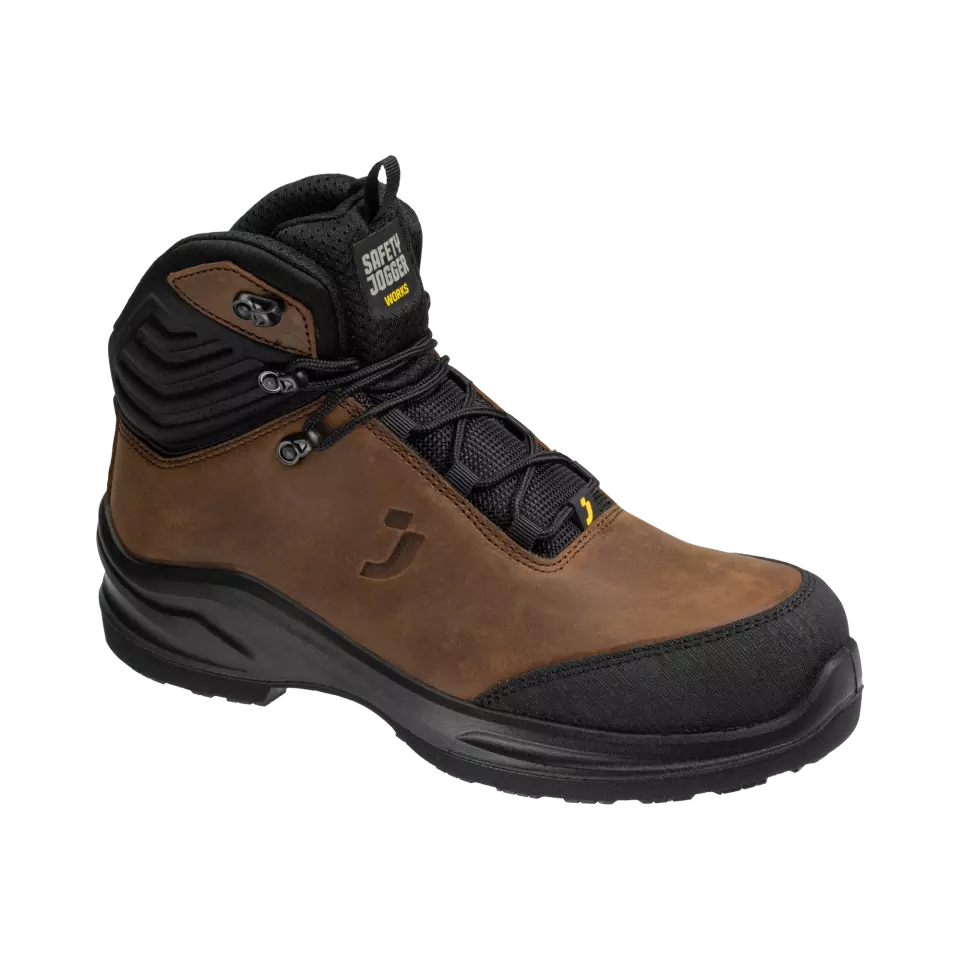 Safety Jogger MDLCHS3SMT-BRN, MODULO LEA S3S MID T Safety boots, brown, image 3, gallery thumbnail