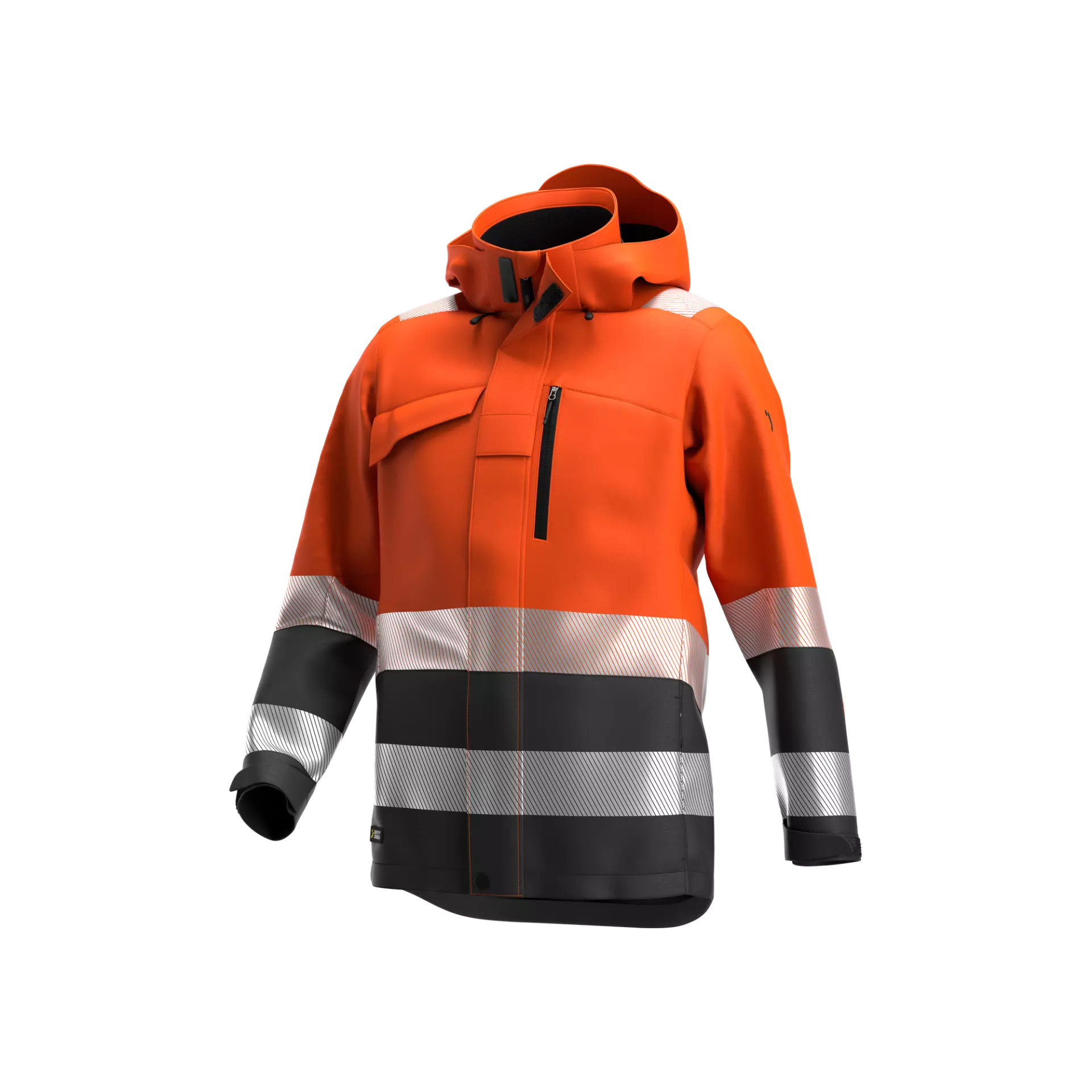 Safety Jogger SCUHVWJACM-B72, SCUTI Men Winter jackets, Orange/dark grey