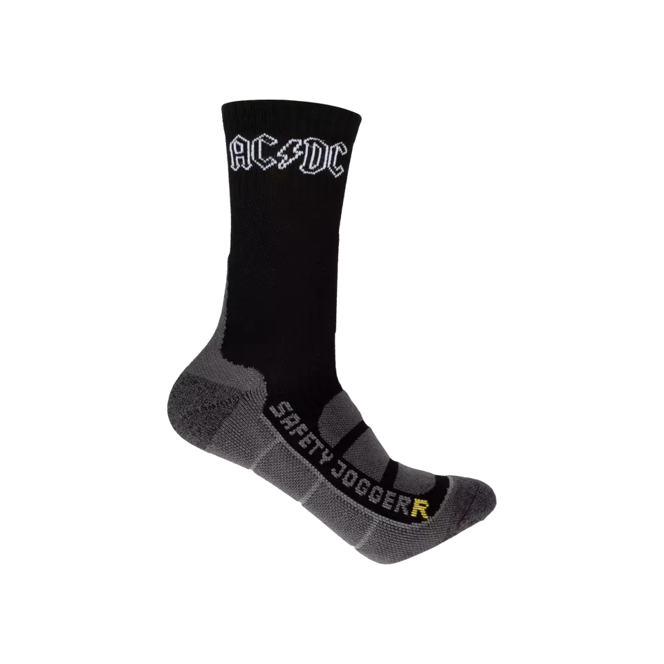 Safety Jogger ACSOCKBAM-157, ACDC Socks, Black, image 1, gallery thumbnail