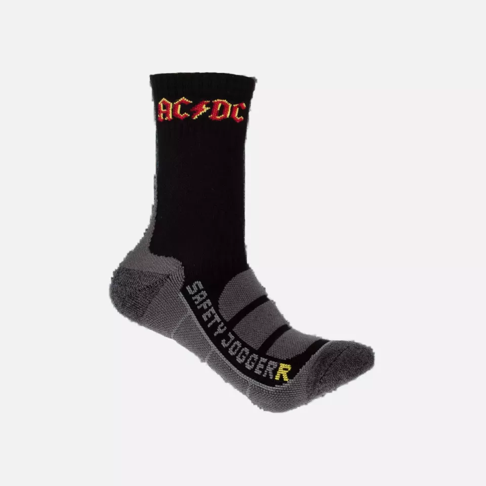 Safety Jogger ACSOCKBAM-112, ACDC Socks, Black, image 1, gallery thumbnail