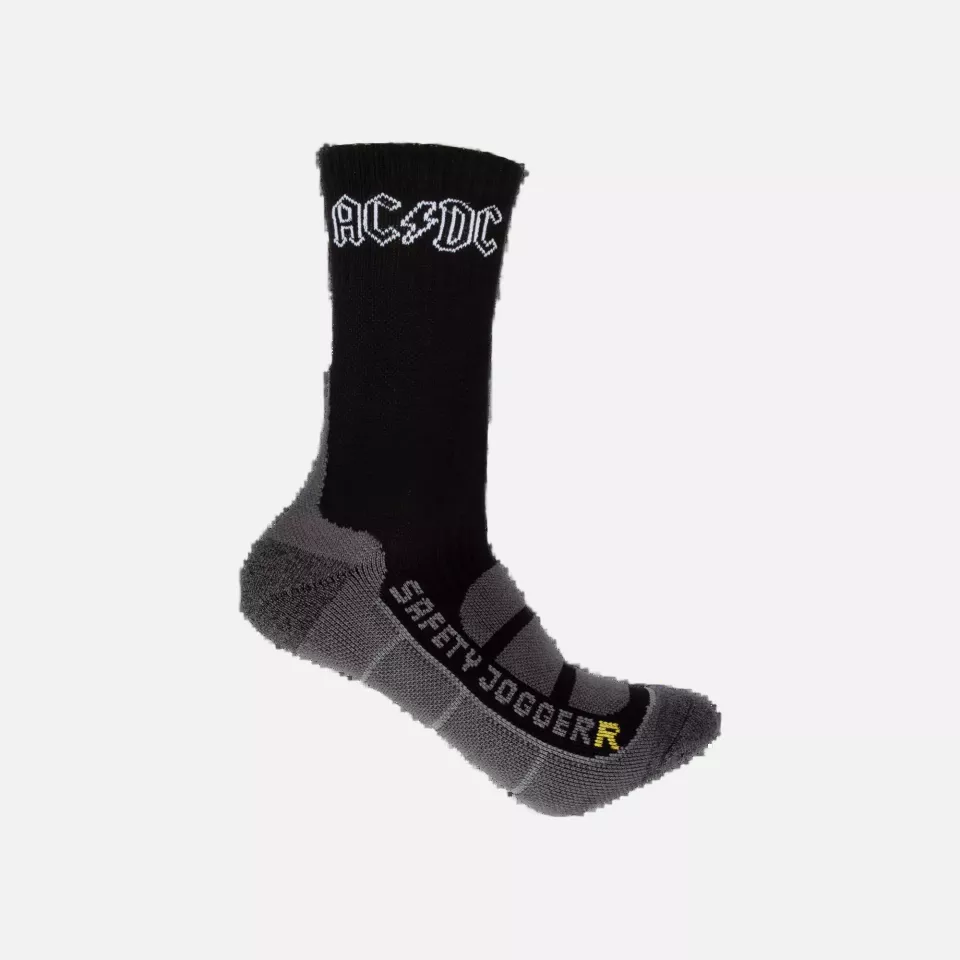Safety Jogger ACSOCKBAM-157, ACDC Socks, Black, image 1, gallery thumbnail