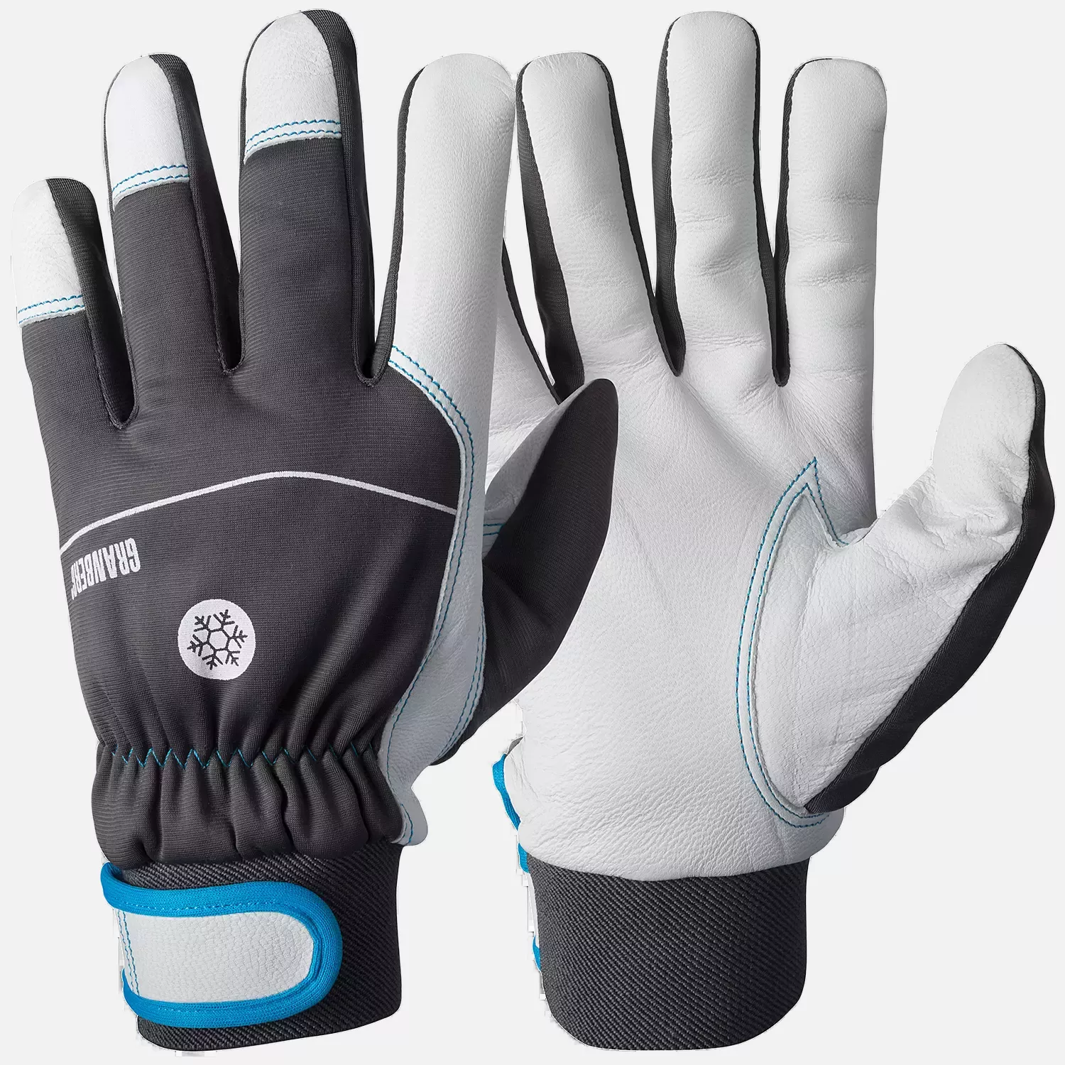 Granberg 113-1045, Assembly Winter Gloves, Grey/White, image 1