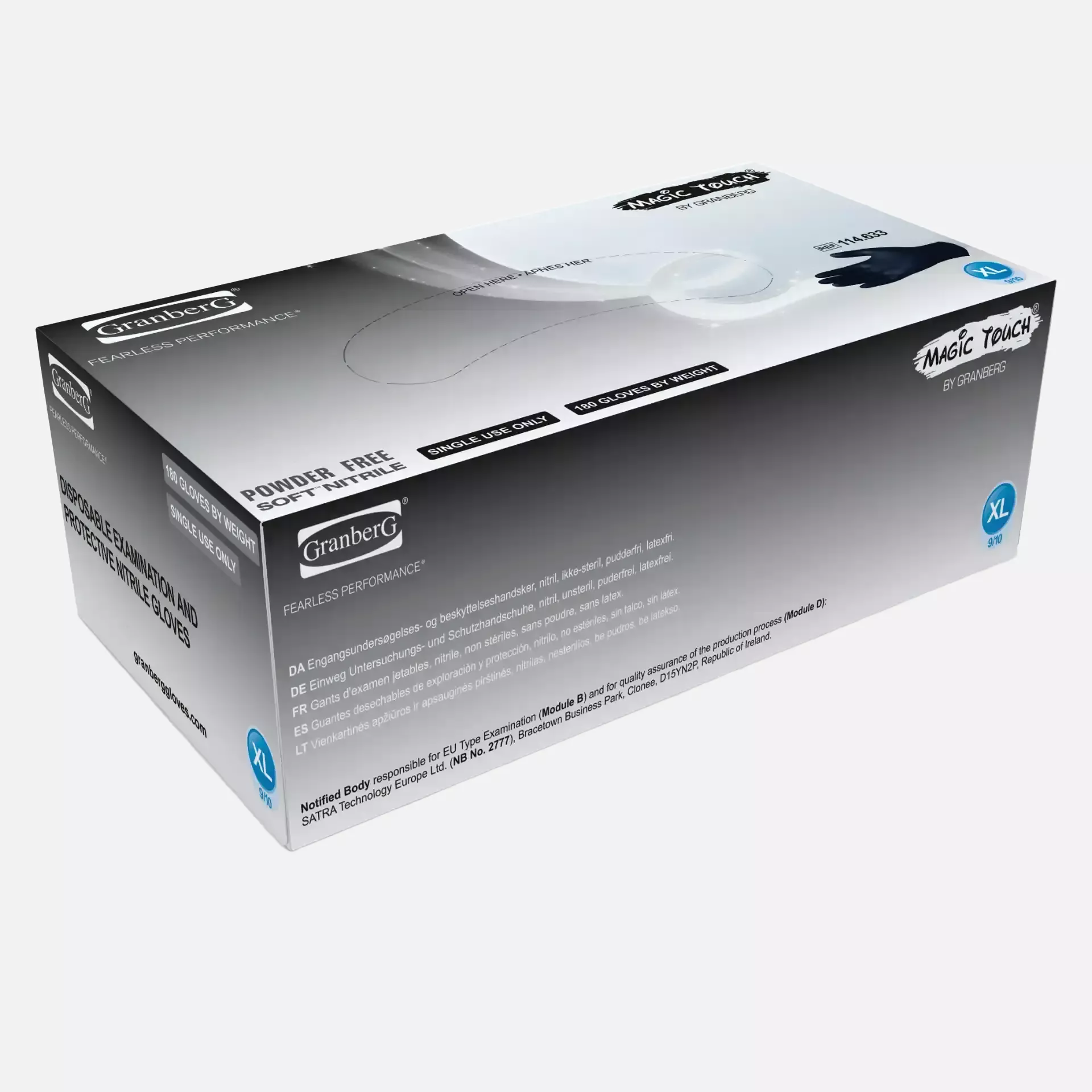 Granberg 114-633, Einweghandschuhe, Schwarz, image 2