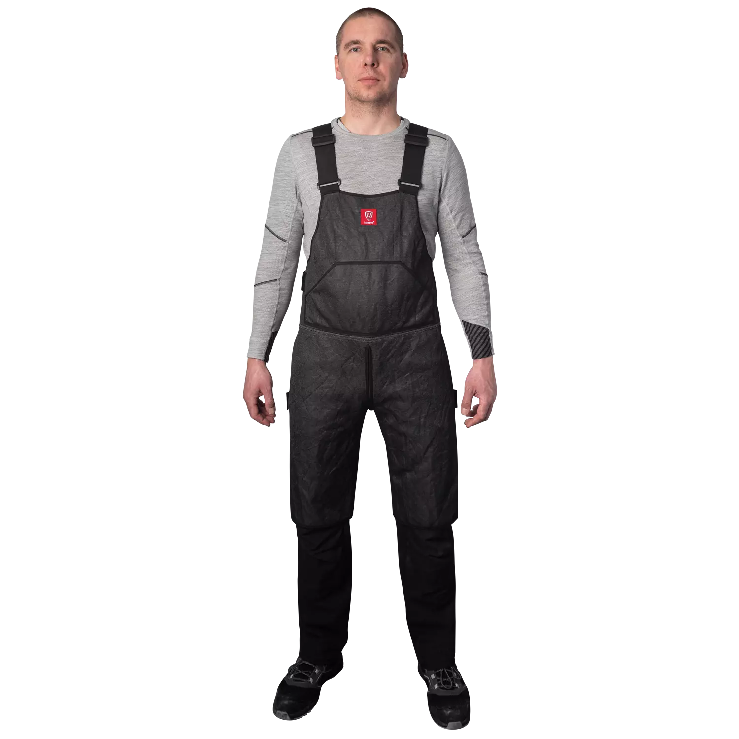 Kozane 702-12, Cut-Resistant Long Apron, Black, image 1