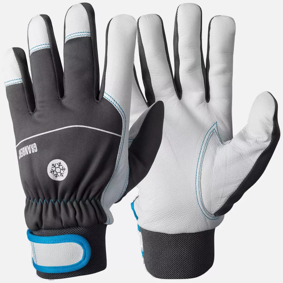 Granberg 113-1045, Assembly Winter Gloves, Grey/White, image 1, gallery thumbnail