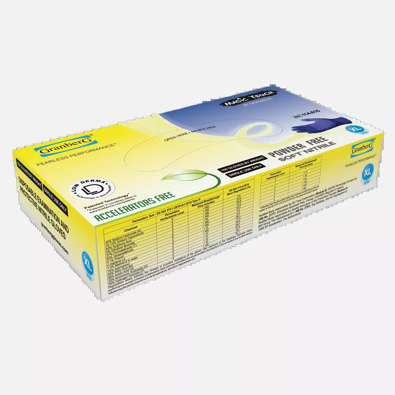 Granberg 114-616, Einweghandschuhe, Indigoblau, image 2