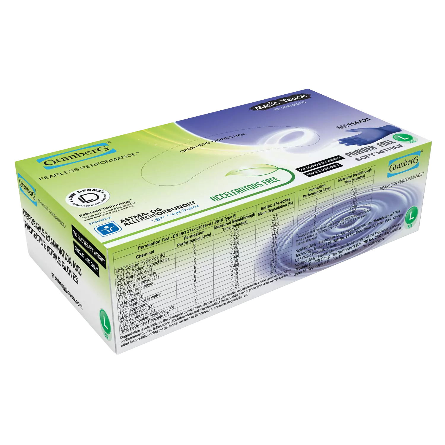 Granberg 114-621, Einweghandschuhe, Indigoblau, image 2