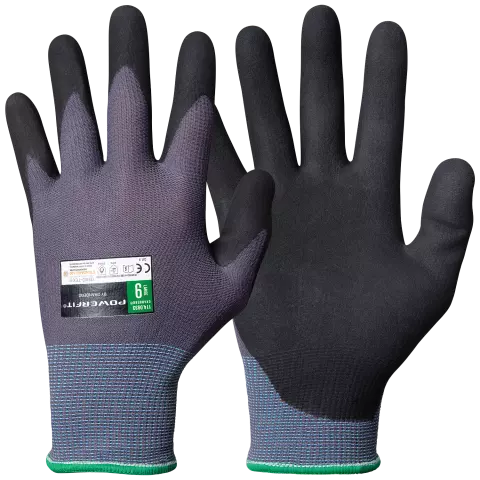  114-0933, Granberg Touchscreen-kompatible Montagehandschuhe, Schwarz/Grau