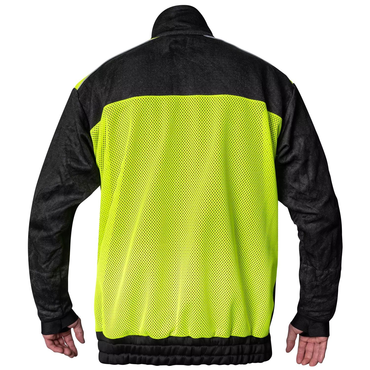 Kozane 707-19, Cut-Resistant Hi-Vis Sweater, Black/Fluorescent yellow, image 2