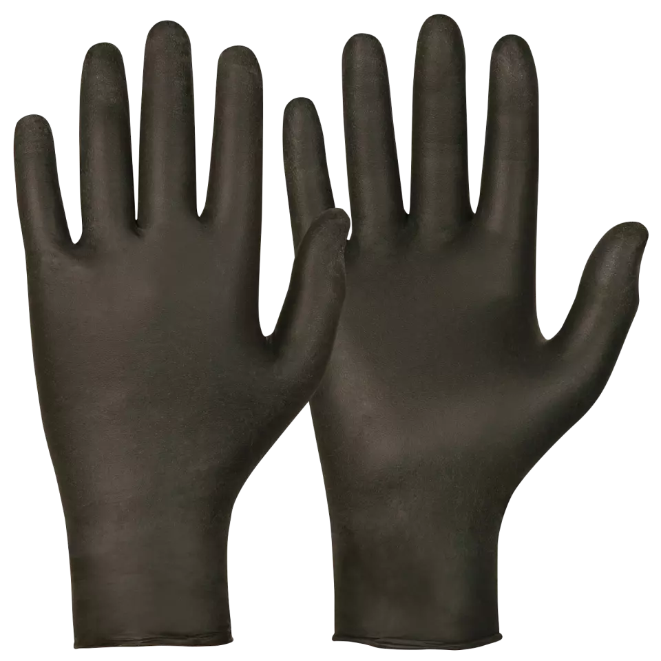 Granberg 114-628, Single-Use Gloves, Black, image 1, gallery thumbnail