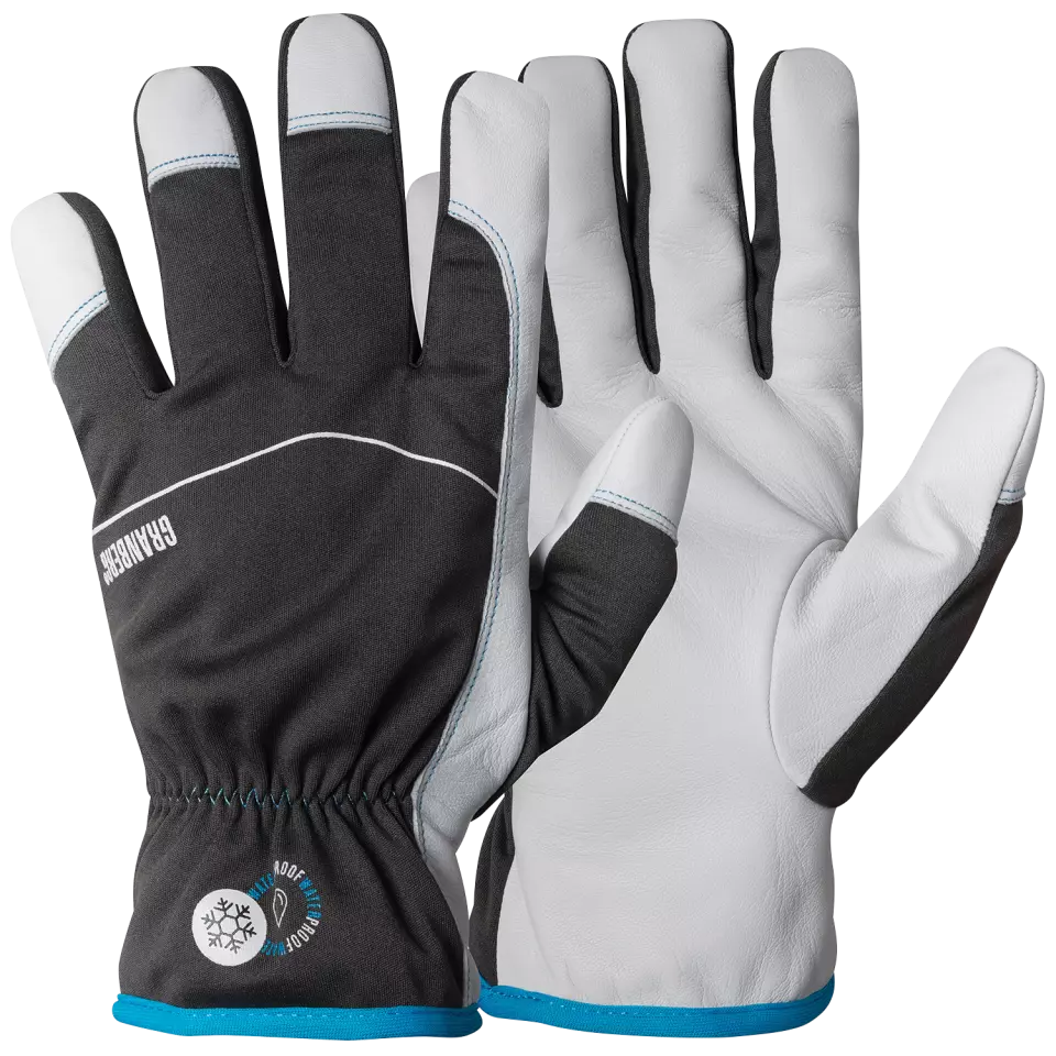 Granberg 113-1053, Work Gloves, Semi Winter Lined, Grey/White, image 1, gallery thumbnail