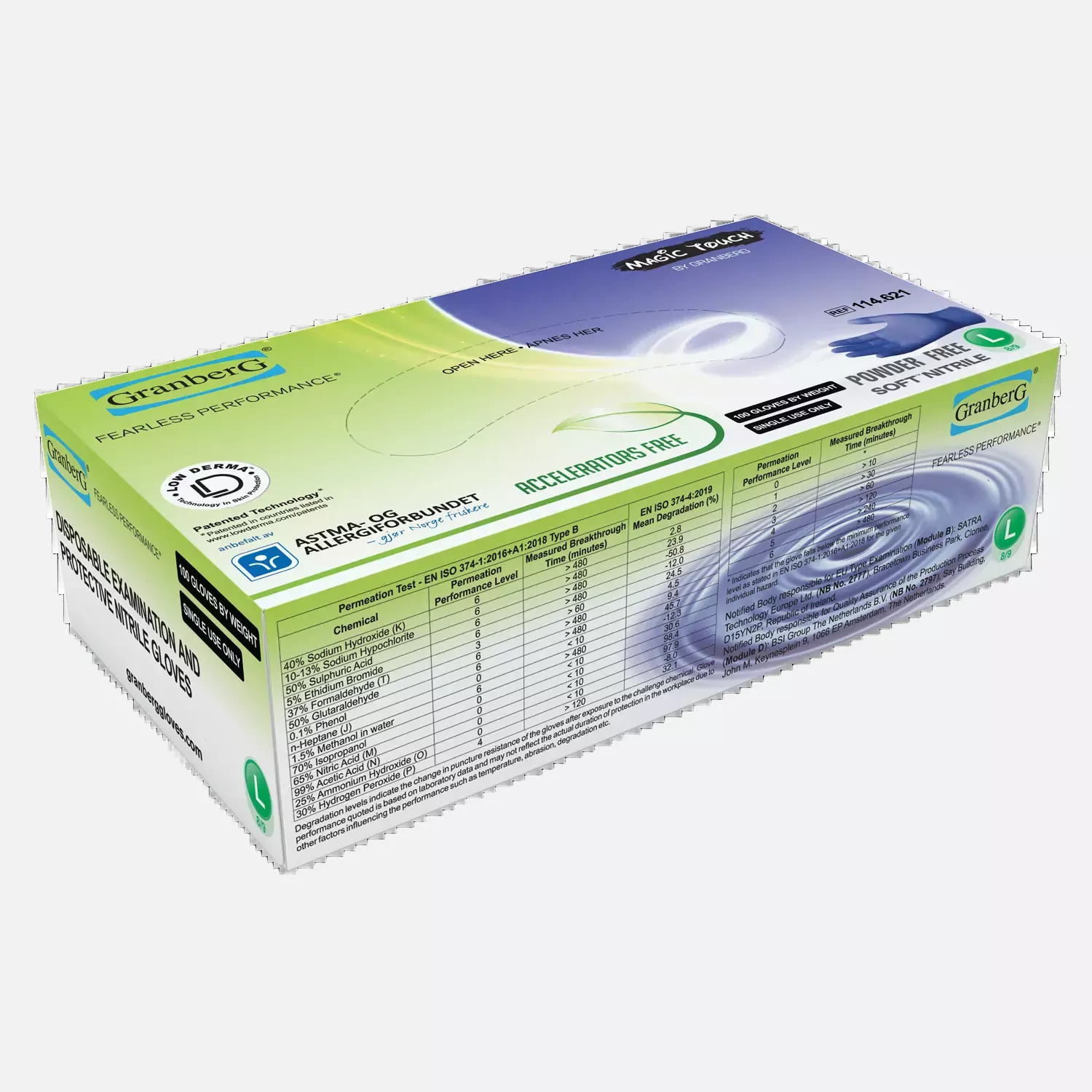 Granberg 114-621, Einweghandschuhe, Indigoblau, image 2