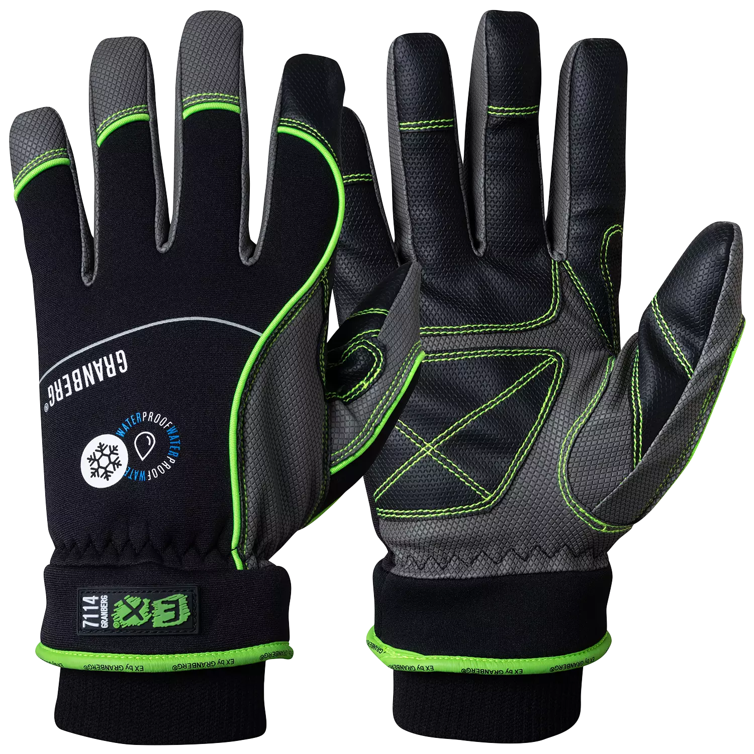 Granberg 107-7114, EX® Touchscreen Compatible All-round Winter Gloves, Black/Grey, image 1