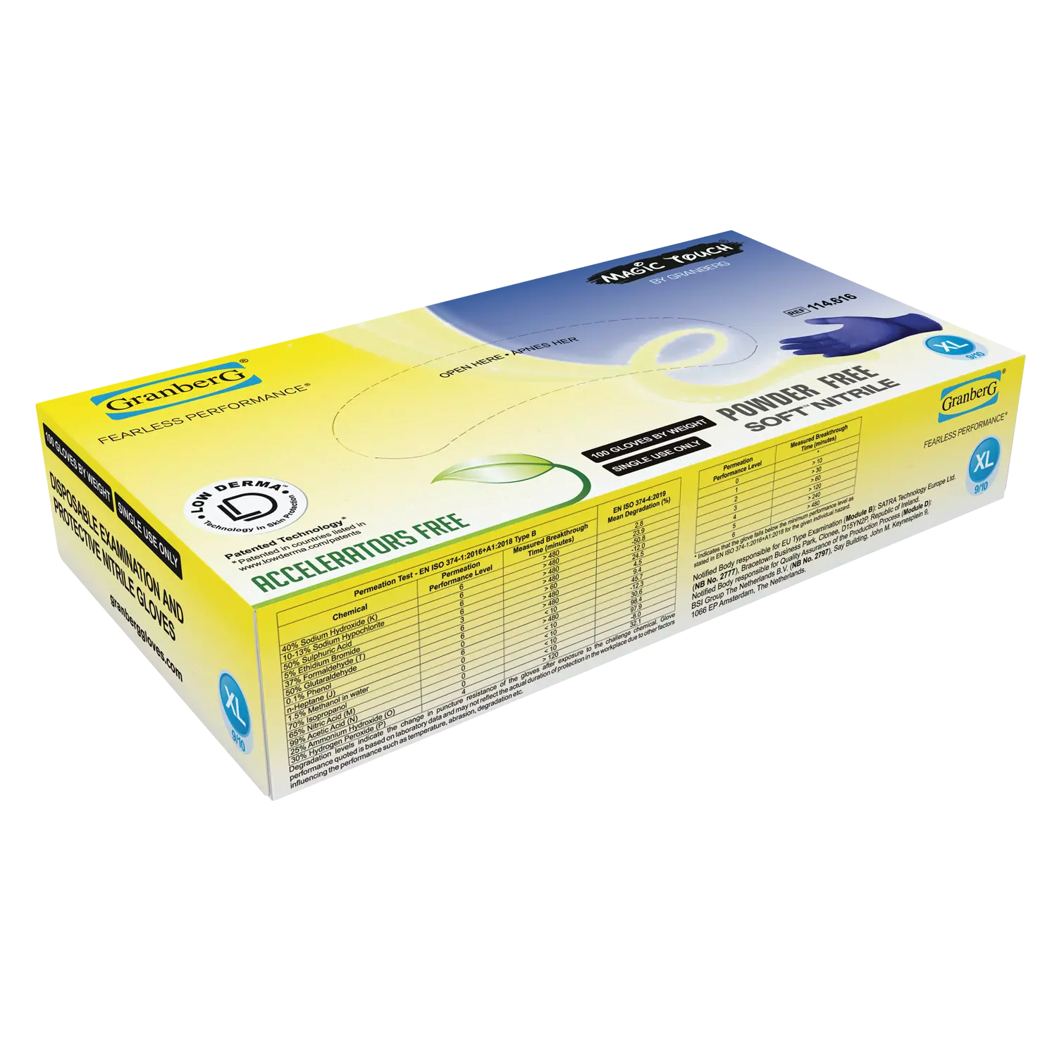 Granberg 114-616, Einweghandschuhe, Indigoblau, image 2