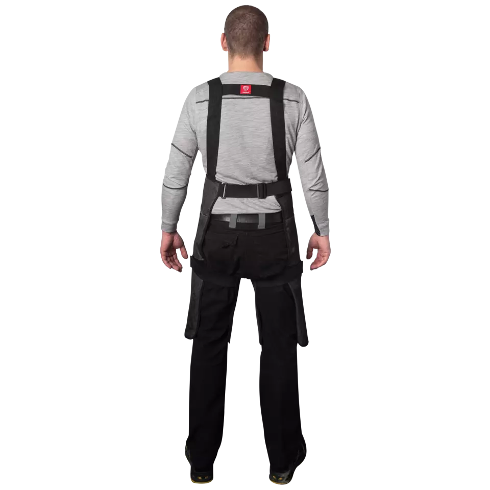 Kozane 702-12, Cut-Resistant Long Apron, Black, image 2, gallery thumbnail