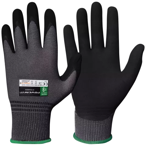  114-0744, Granberg Touchscreen-kompatible Montagehandschuhe, Schwarz/Grau