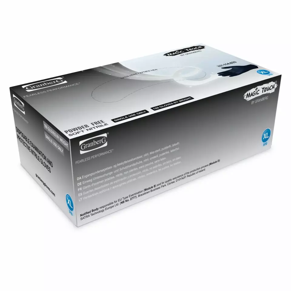 Granberg 114-633, Single-Use Gloves, Black, image 2, gallery thumbnail