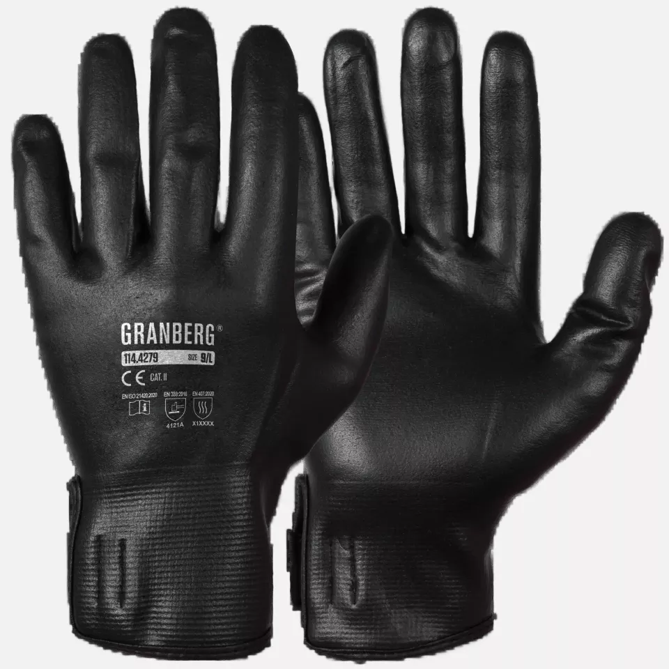 Granberg 114-4279, Assembly Gloves, Black, image 1, gallery thumbnail
