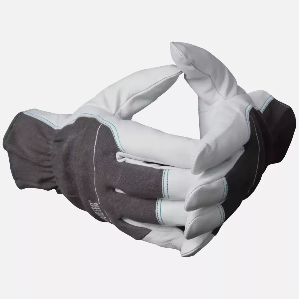 Granberg 113-1010, Assembly Gloves, Grey/White, image 2, gallery thumbnail