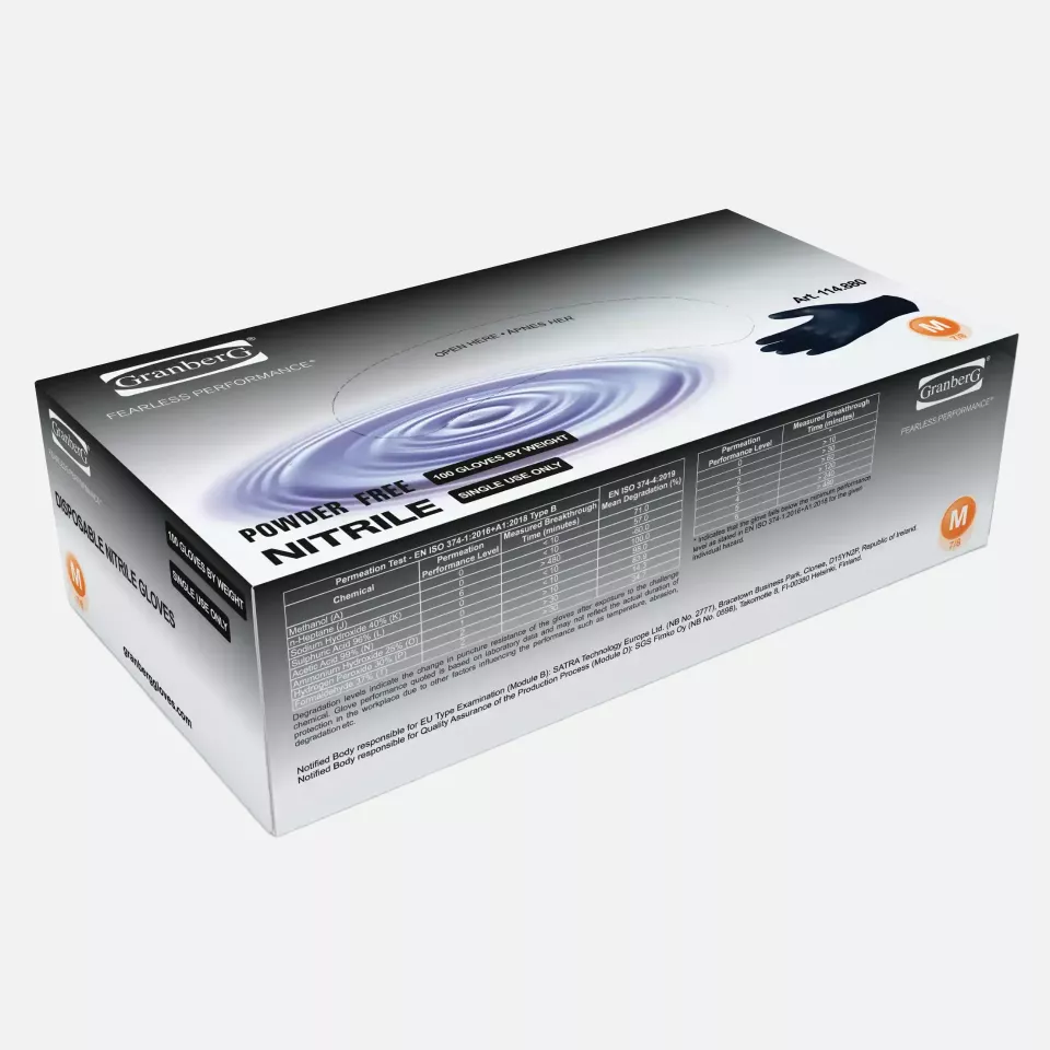 Granberg 114-880, Einweghandschuhe, Schwarz, image 2, gallery thumbnail