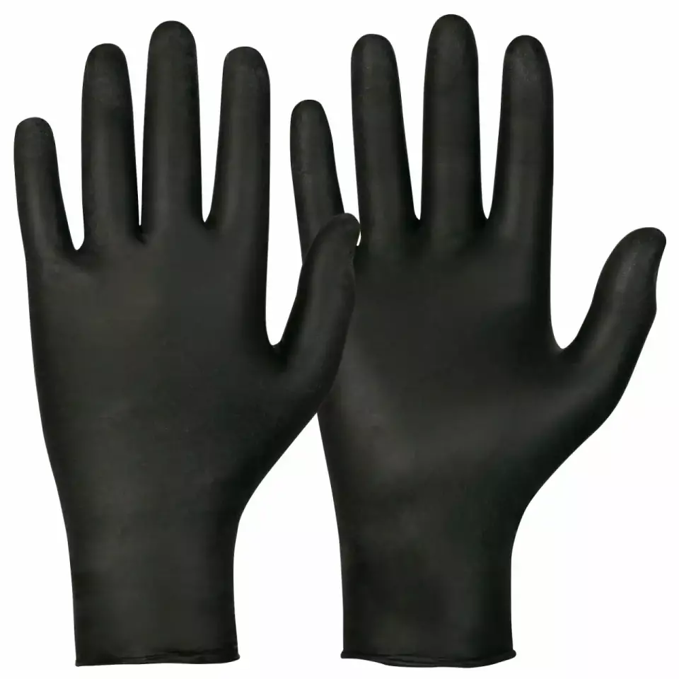 Granberg 114-633, Single-Use Gloves, Black, image 1, gallery thumbnail