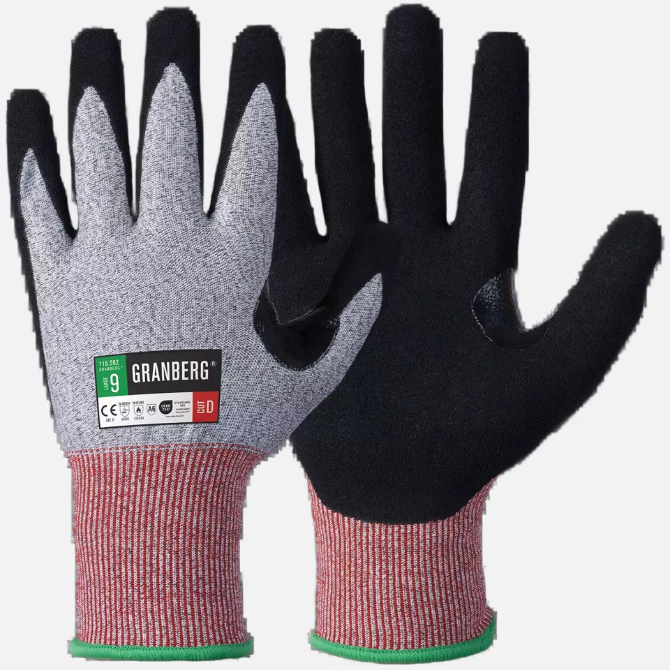Granberg 116-592, Touchscreen Compatible Cut resistant gloves, Black/Grey, image 1, gallery thumbnail
