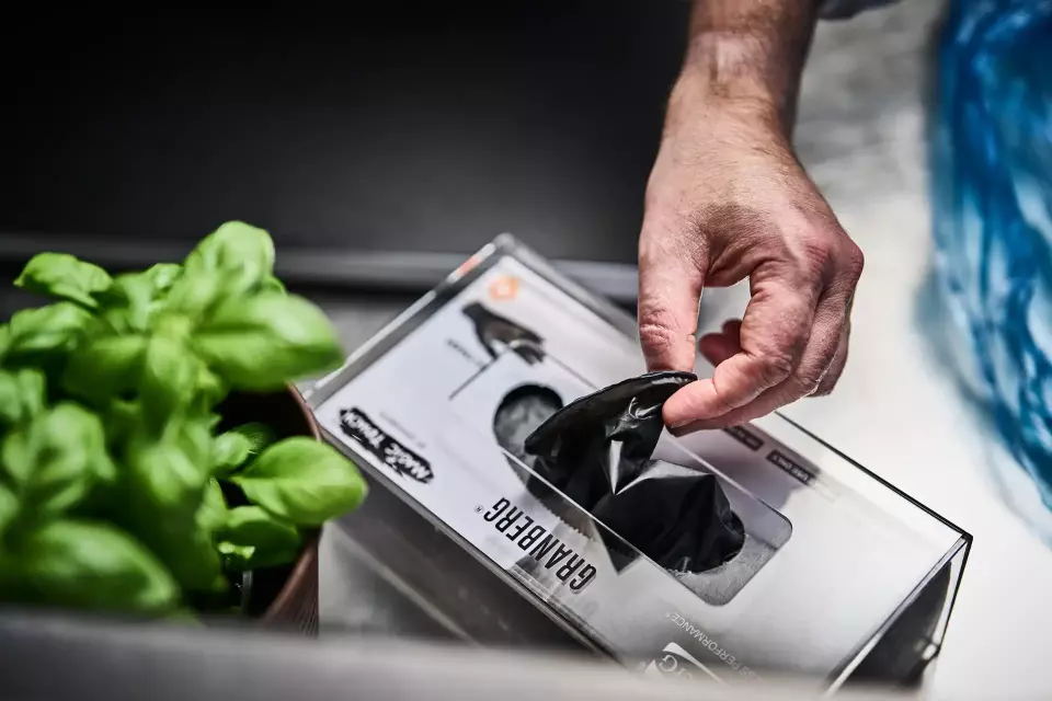 Granberg 114-633, Single-Use Gloves, Black, image 3, gallery thumbnail