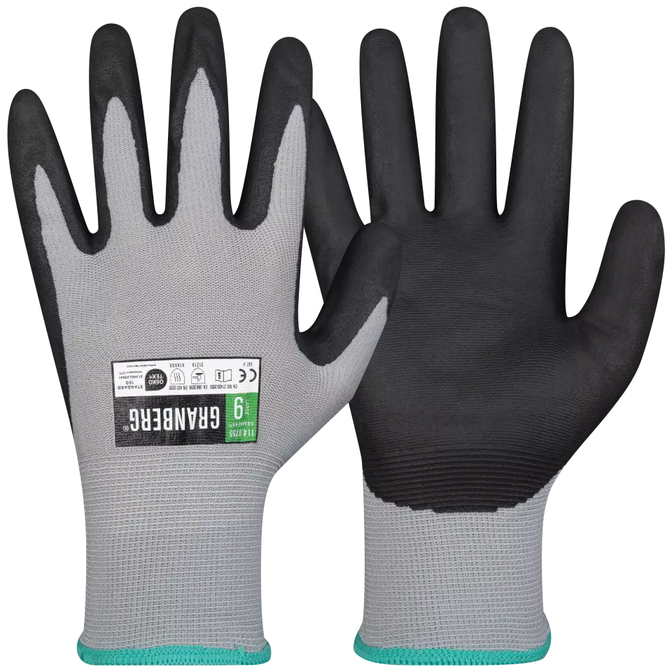 Handflächenbeschichtung · Nitrilschaum feature highlight