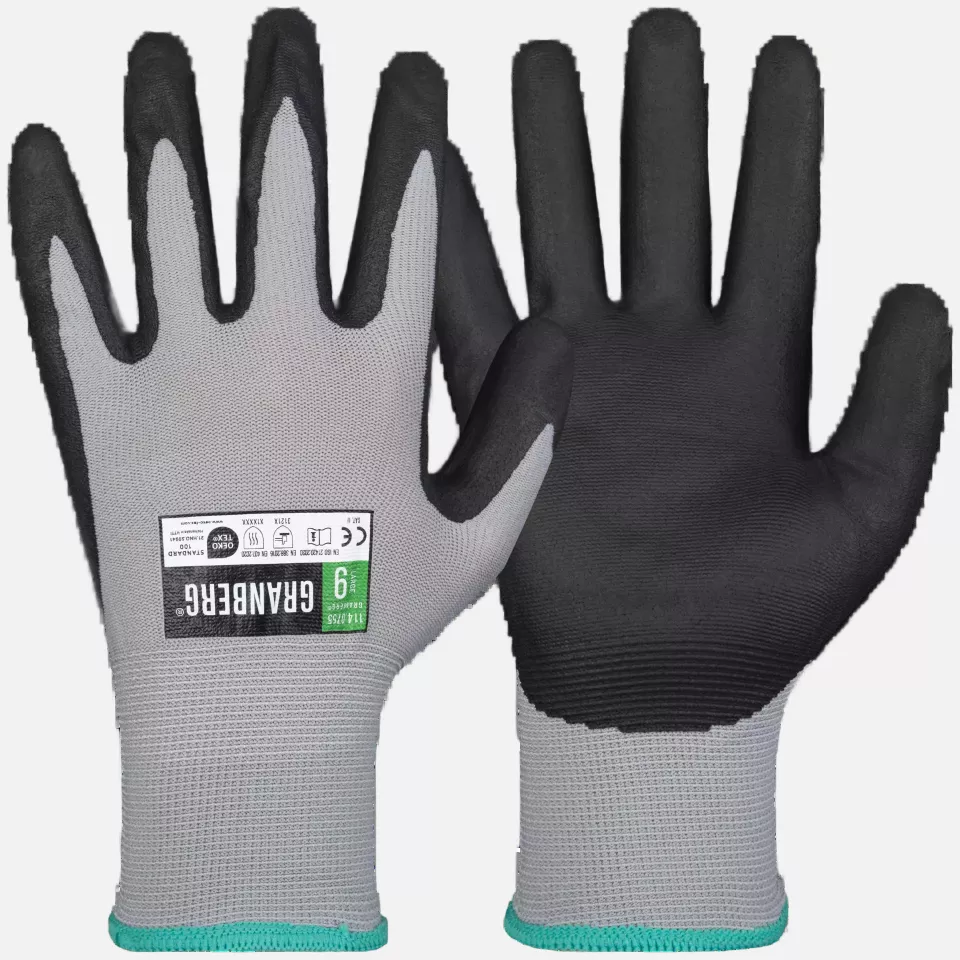 Granberg 114-0755, Assembly Gloves, Black/Grey, image 1, gallery thumbnail