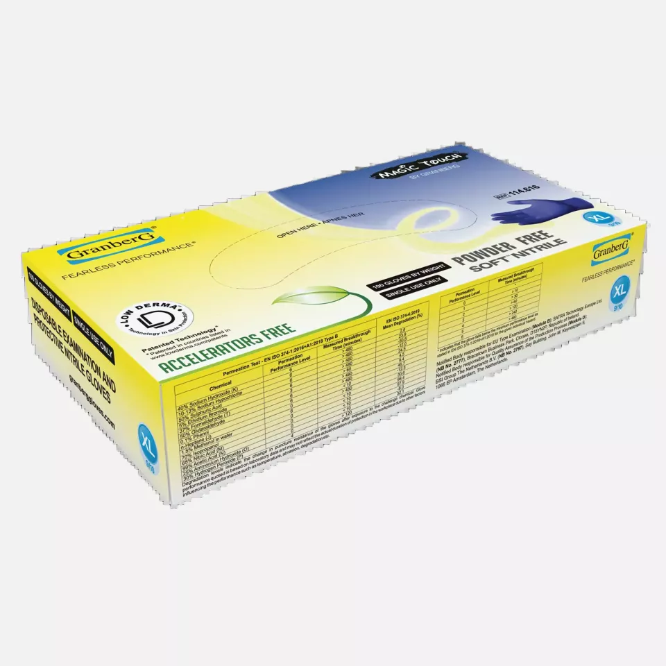 Granberg 114-616, Einweghandschuhe, Indigoblau, image 2, gallery thumbnail