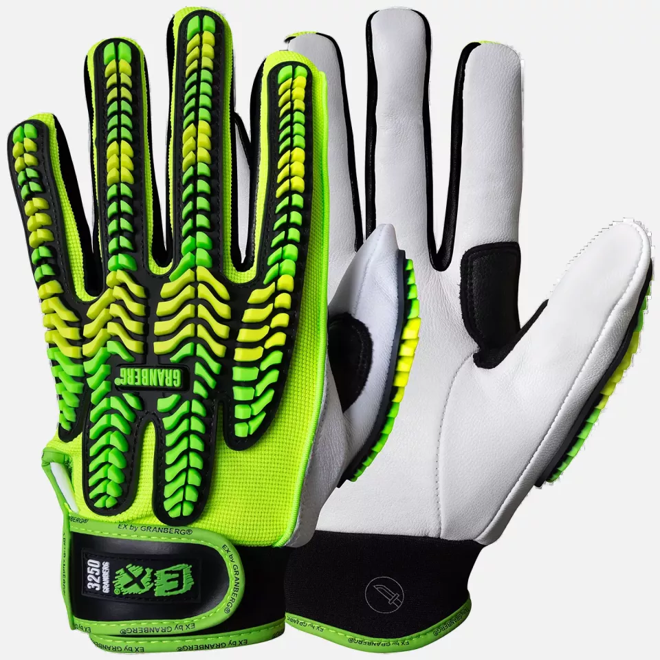 Granberg 115-3250, EX® Schnitt- und Schlagfeste Handschuhe, Grün/Weiß, image 1, gallery thumbnail