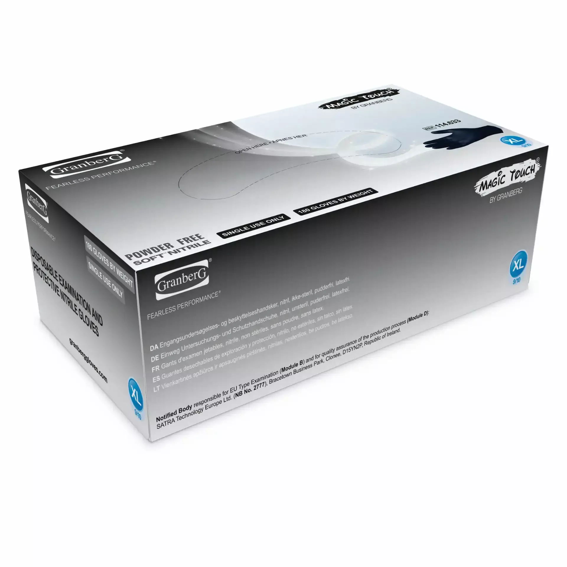 Granberg 114-633, Single-Use Gloves, Black, image 2