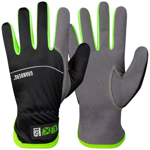 Granberg EX® Assembly gloves, Black/Green/Grey