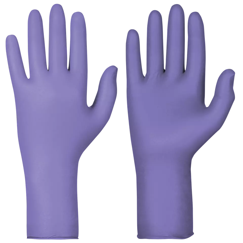Granberg 114-980, Single-Use Chemical Resistant Gloves, Indigo, image 1, gallery thumbnail