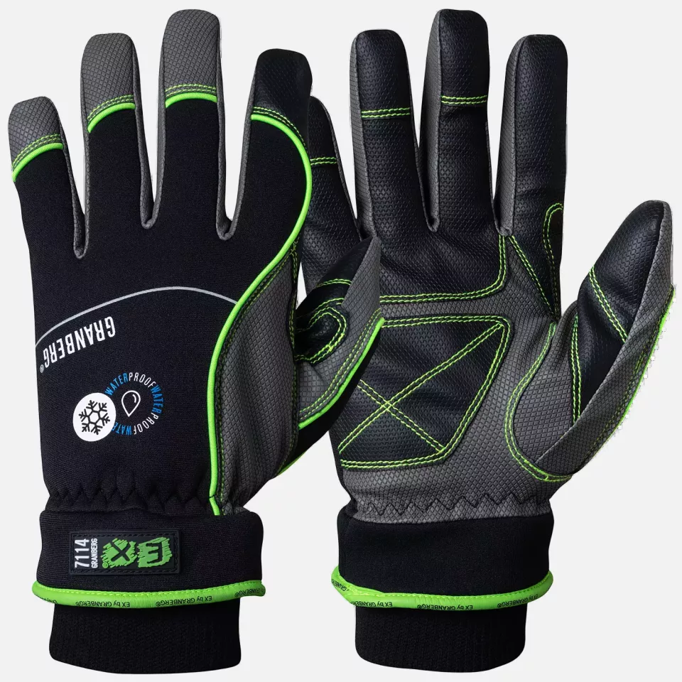 Granberg 107-7114, EX® Touchscreen Compatible All-round Winter Gloves, Black/Grey, image 1, gallery thumbnail