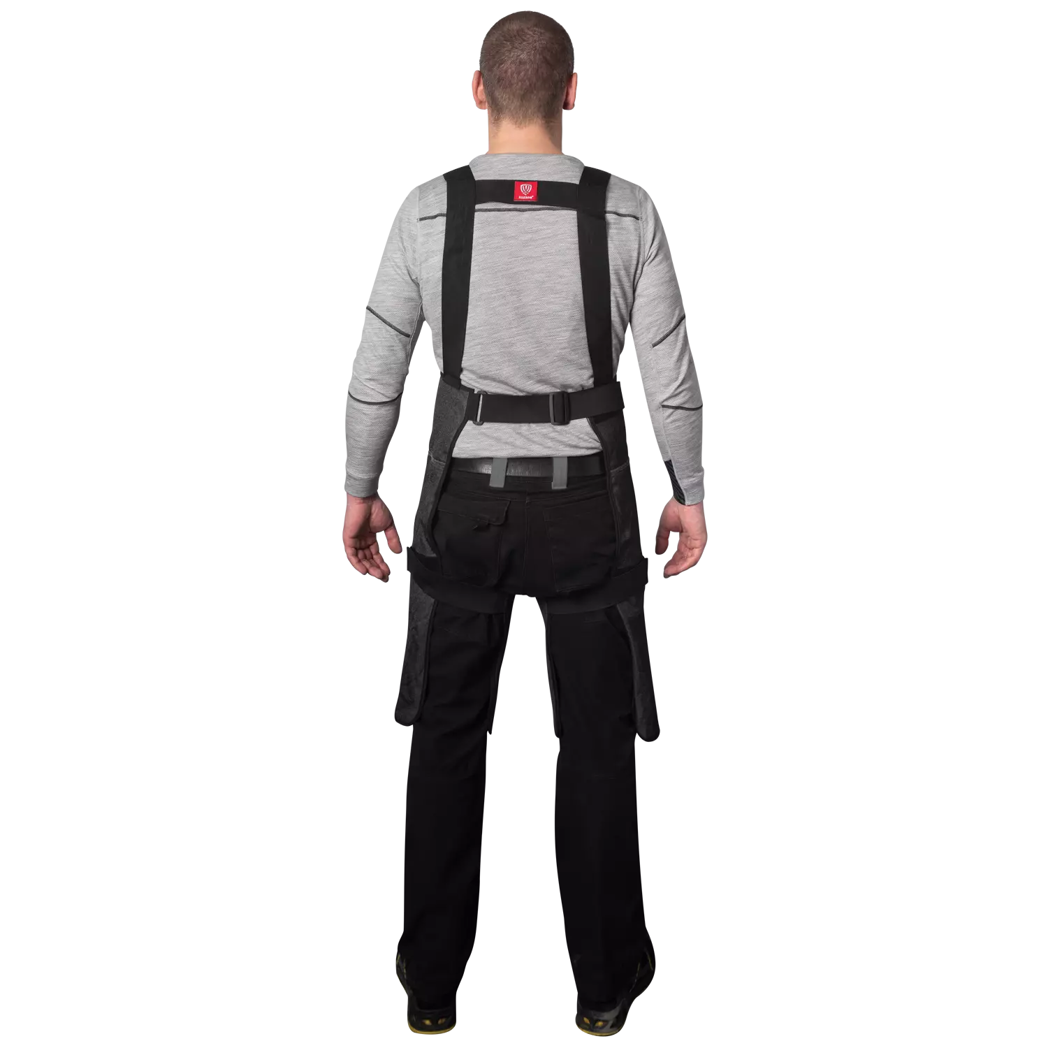 Kozane 702-12, Cut-Resistant Long Apron, Black, image 2